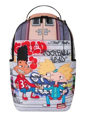 Sprayground Hey Arnold Graff Steps Backpack🔥New Black Bookbag School Bag